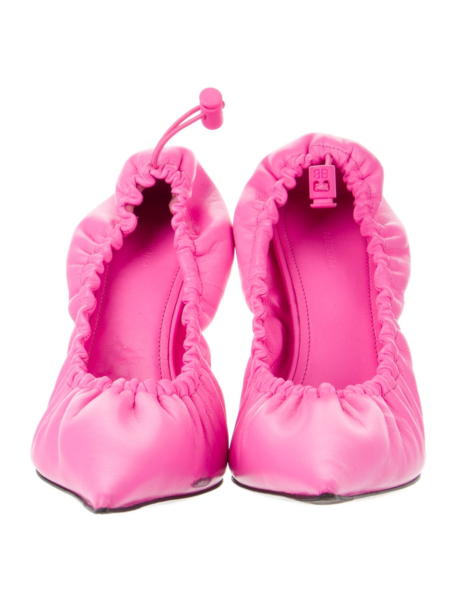 Balenciaga Leather Slingback Pumps